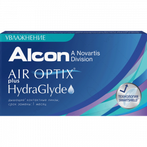 Air Optix HydraGlyde, 3 линзы